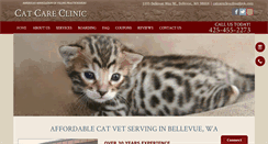 Desktop Screenshot of catcareclinicbellevue.com